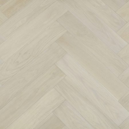 Castel Nuovo Pearl White Herringbone Engineered Timber Flooring