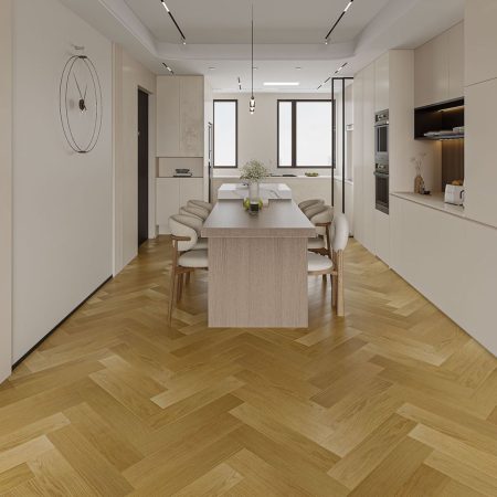 Aqua Wood Plus Vienna Laminate Herringbone Flooring